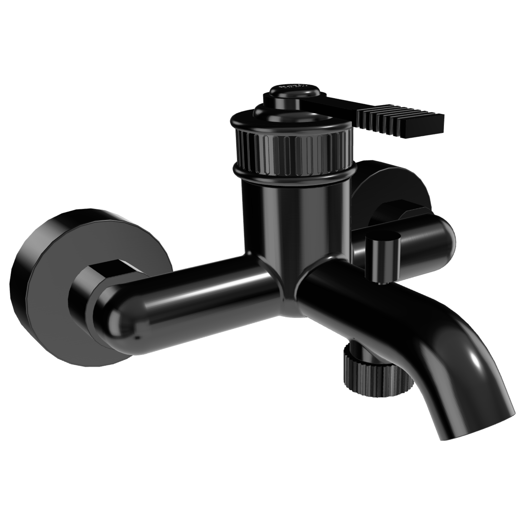 Смеситель для ванны Remer Atelier AL05CFP, черный брашированный хром