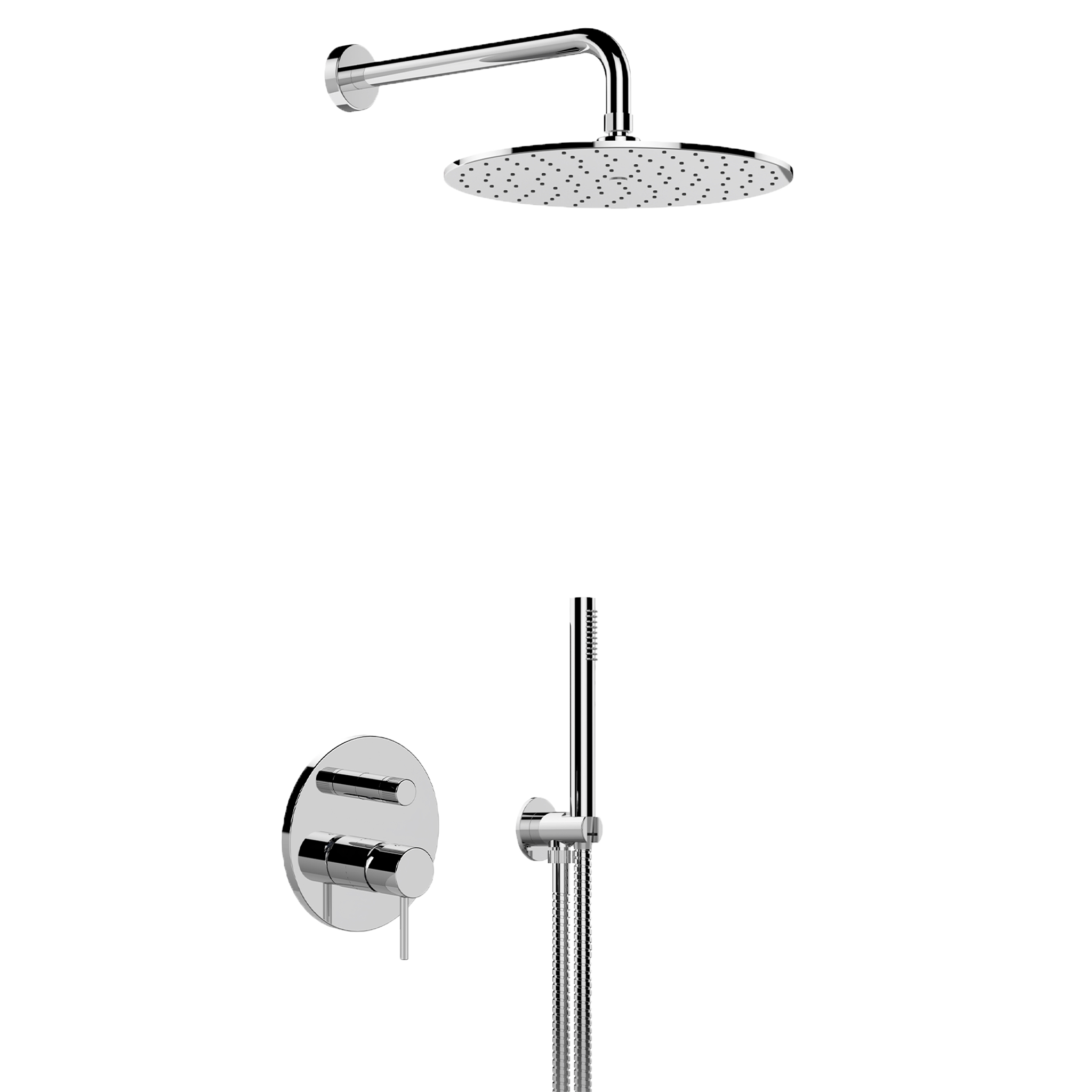 Душевая система  с ручным душем, шлангом и верхним душем Mariani NEXT B0016BNSTA30, хром