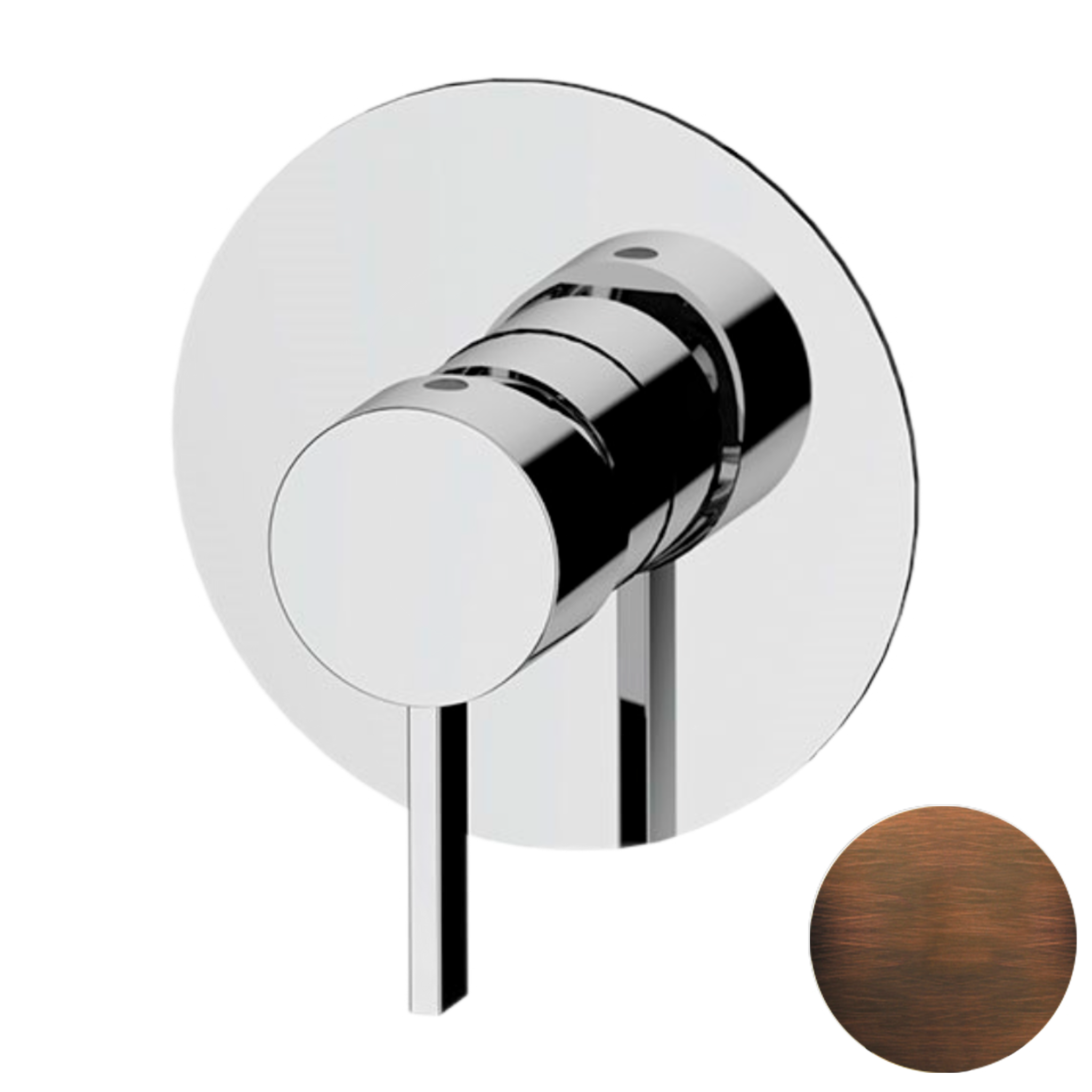 Смеситель для душа Remer Metrica MC30LBR, бронза масляная