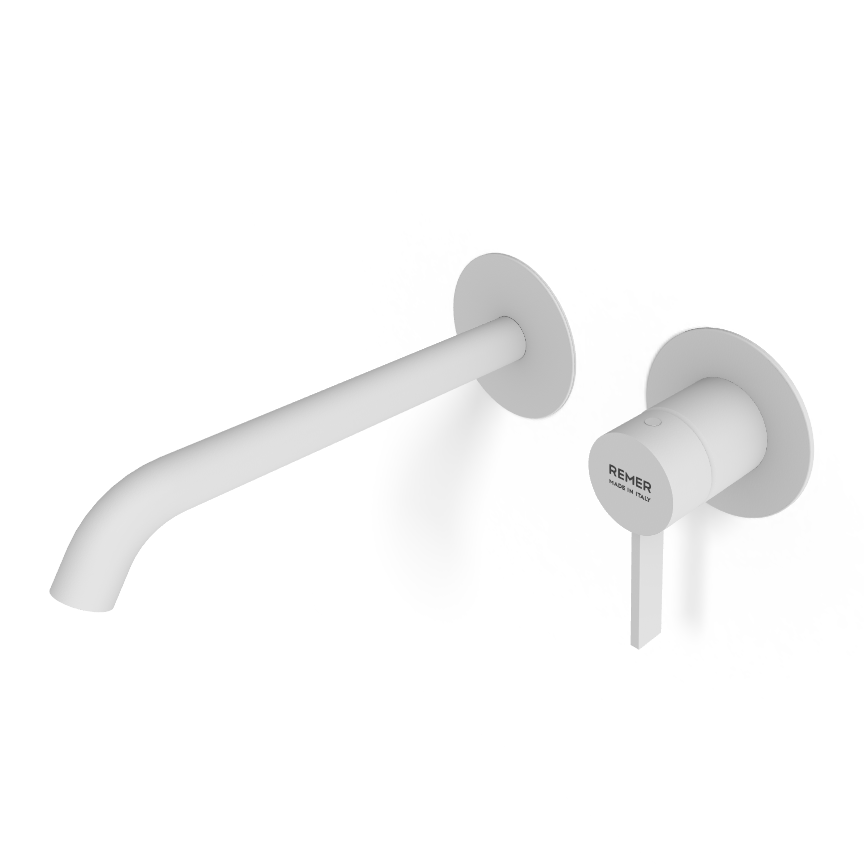 Смеситель для раковины Remer Metrica MC15PLWBBO, белый матовый