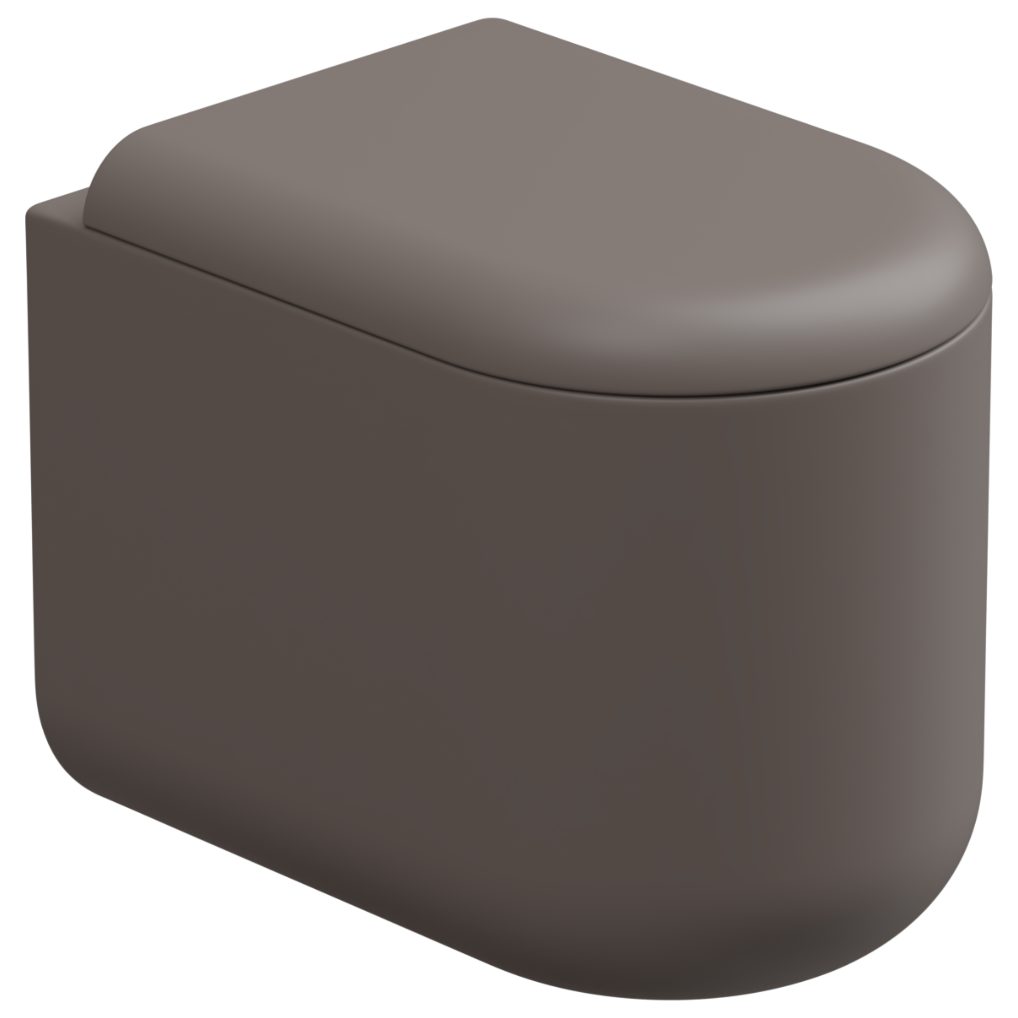 Чаша приставного унитаза Eco Clean (торнадо) GSG Ceramic Design PEWC01EC029, Tortora Matt