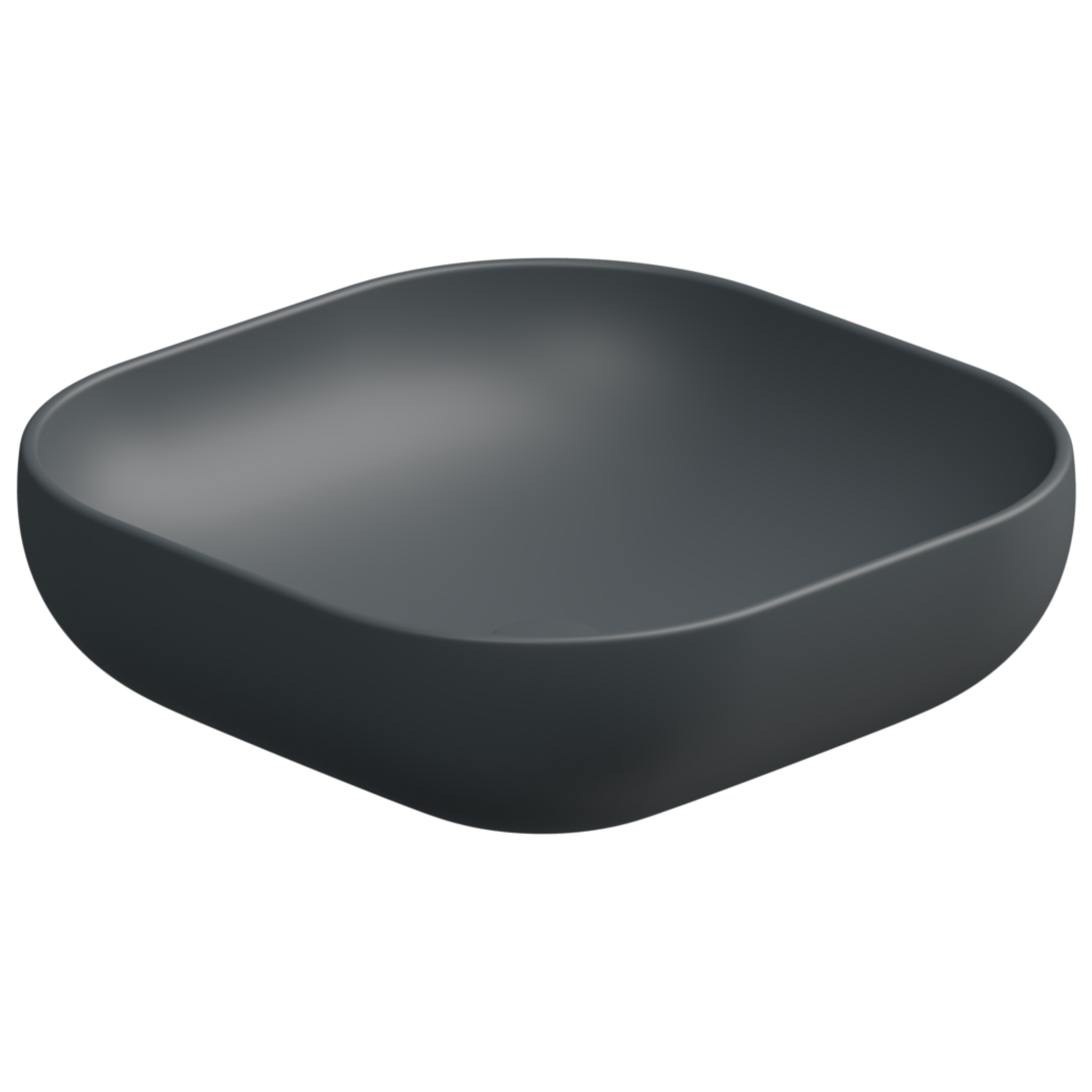 Раковина накладная 45 см GSG Ceramic Design Easy EALAVQU45028, Ebano Matt