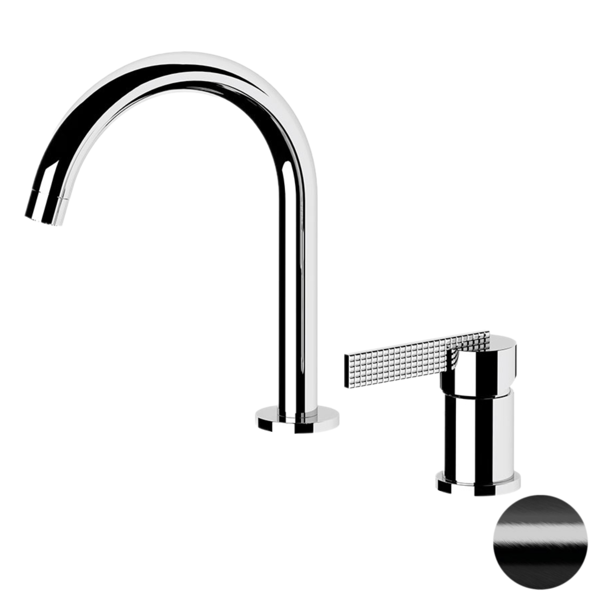 Смеситель для раковины Daniel Club ANC655FZ, черный брашированный хром