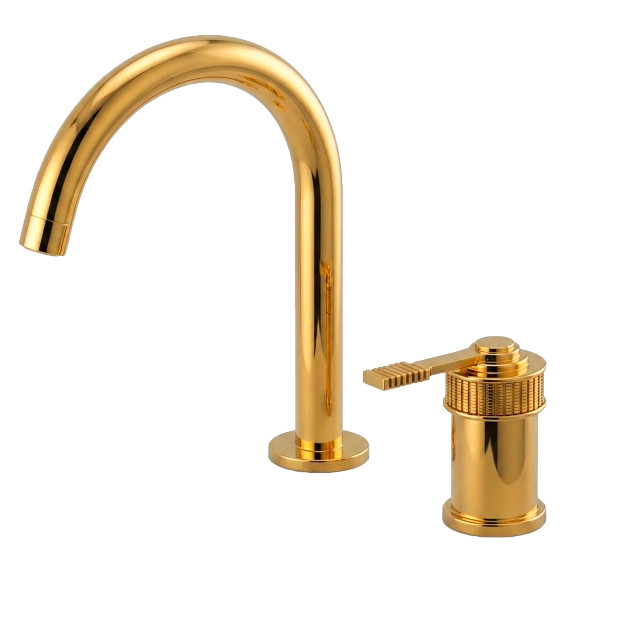 Смеситель для раковины Remer Atelier AL57LGP, золото глянцевое PVD