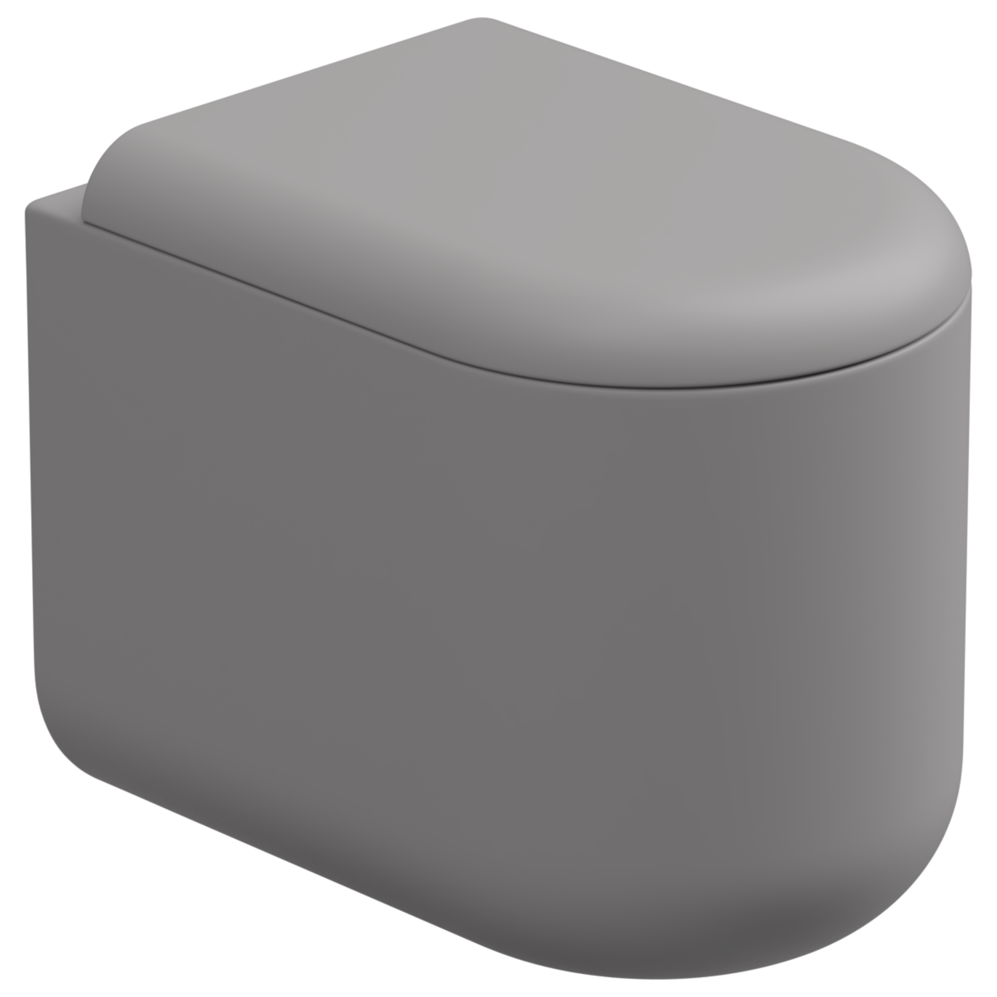 Чаша приставного унитаза Eco Clean (торнадо) GSG Ceramic Design PEWC01EC038, Fumo Matt