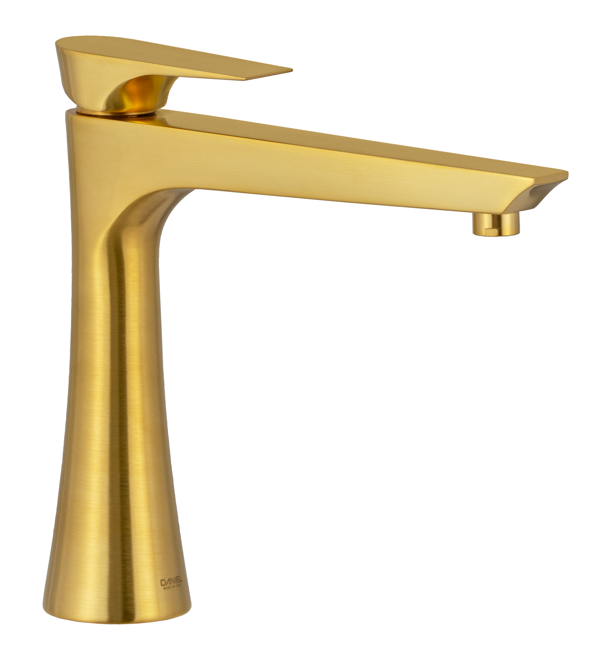 Смеситель для раковины Daniel Diva DV607BDP, золото брашированное