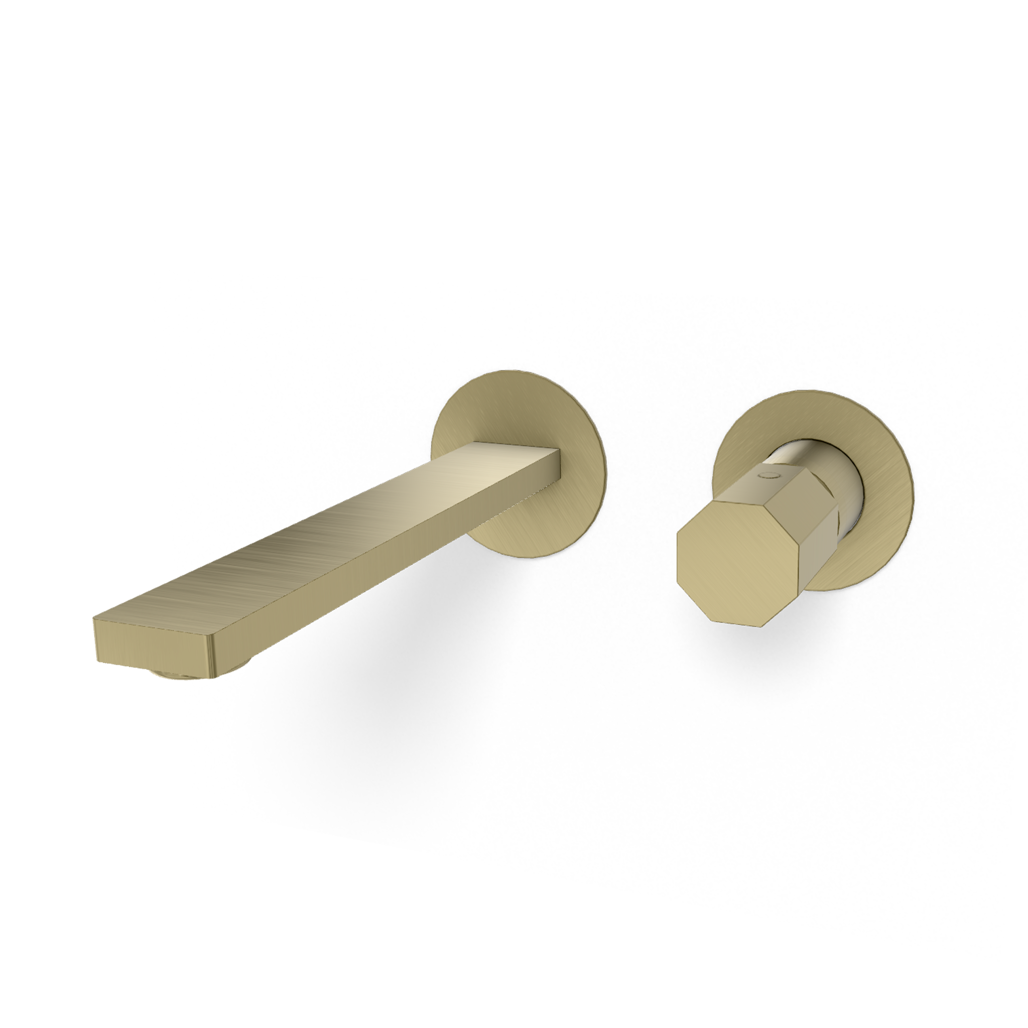 Смеситель для раковины Remer Ottagono ON15PWBCH, шампань брашированная PVD