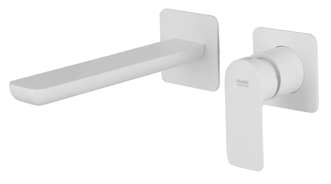 Смеситель для раковины Remer Infinity I15PLBO, белый матовый