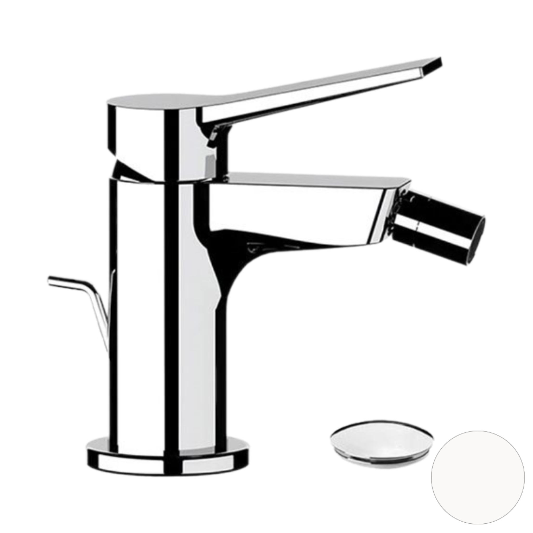 Смеситель для биде Remer Slash SL20BO, белый матовый