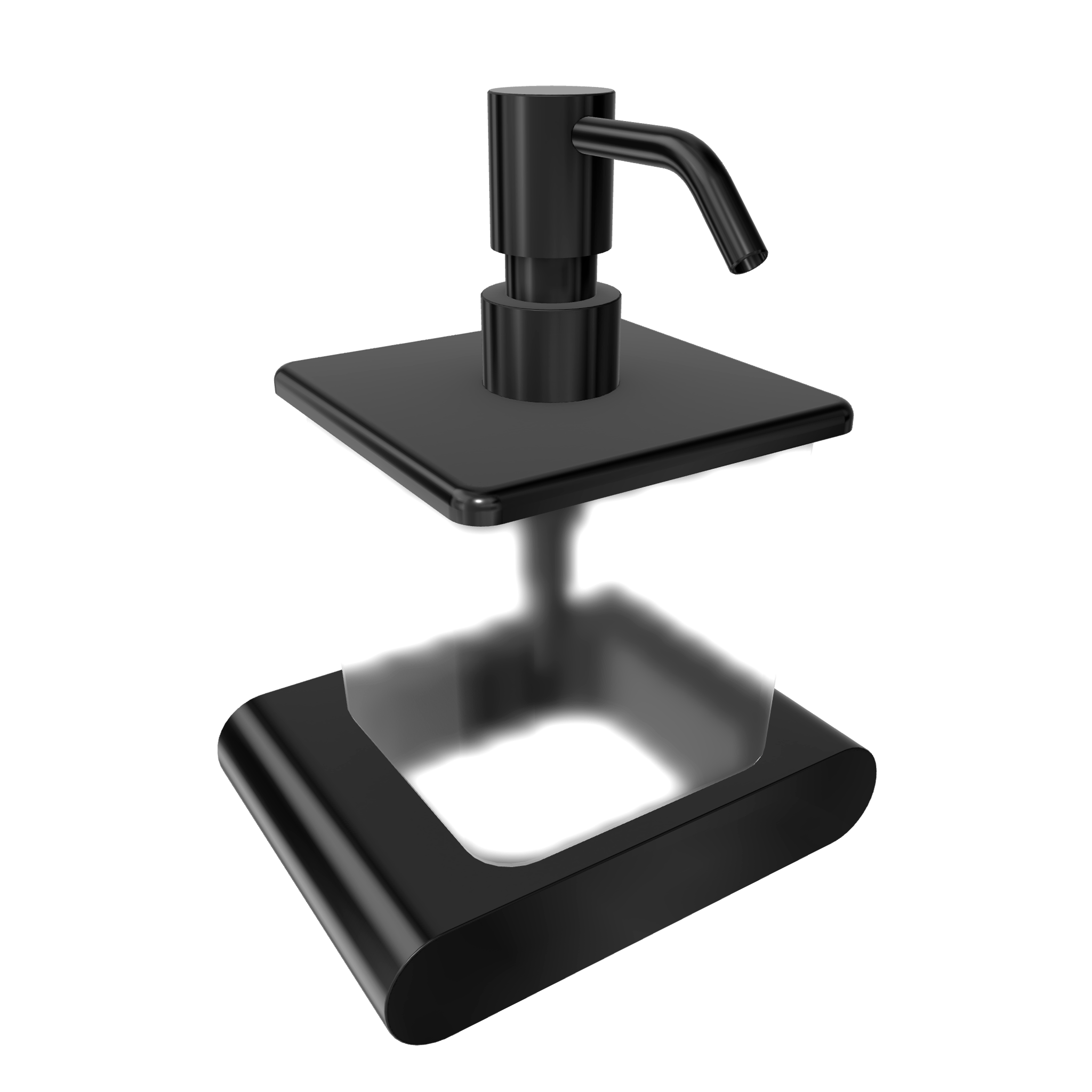 Дозатор Remer Lounge LN13СFP, черный брашированный хром