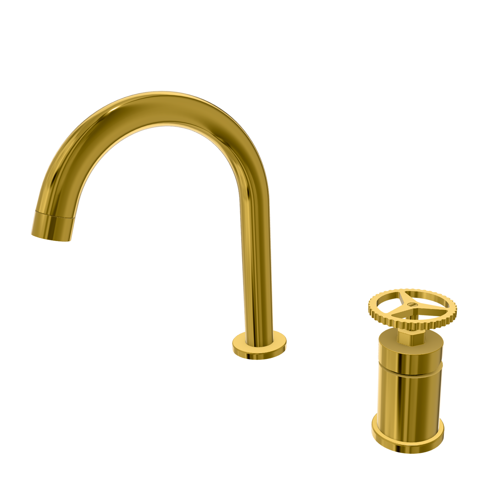 Смеситель для раковины Remer Chrono CH57DO, золото глянцевое