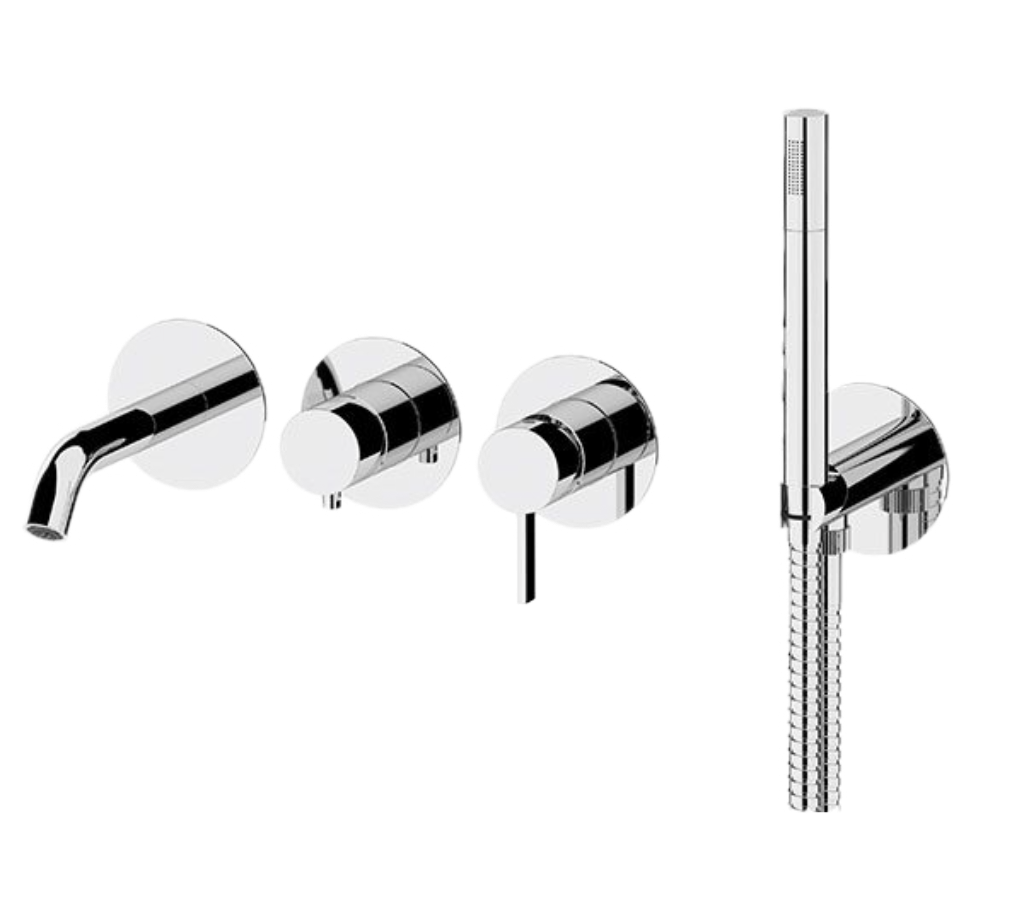 Смеситель для ванны Remer Metrica MC53D2PWB