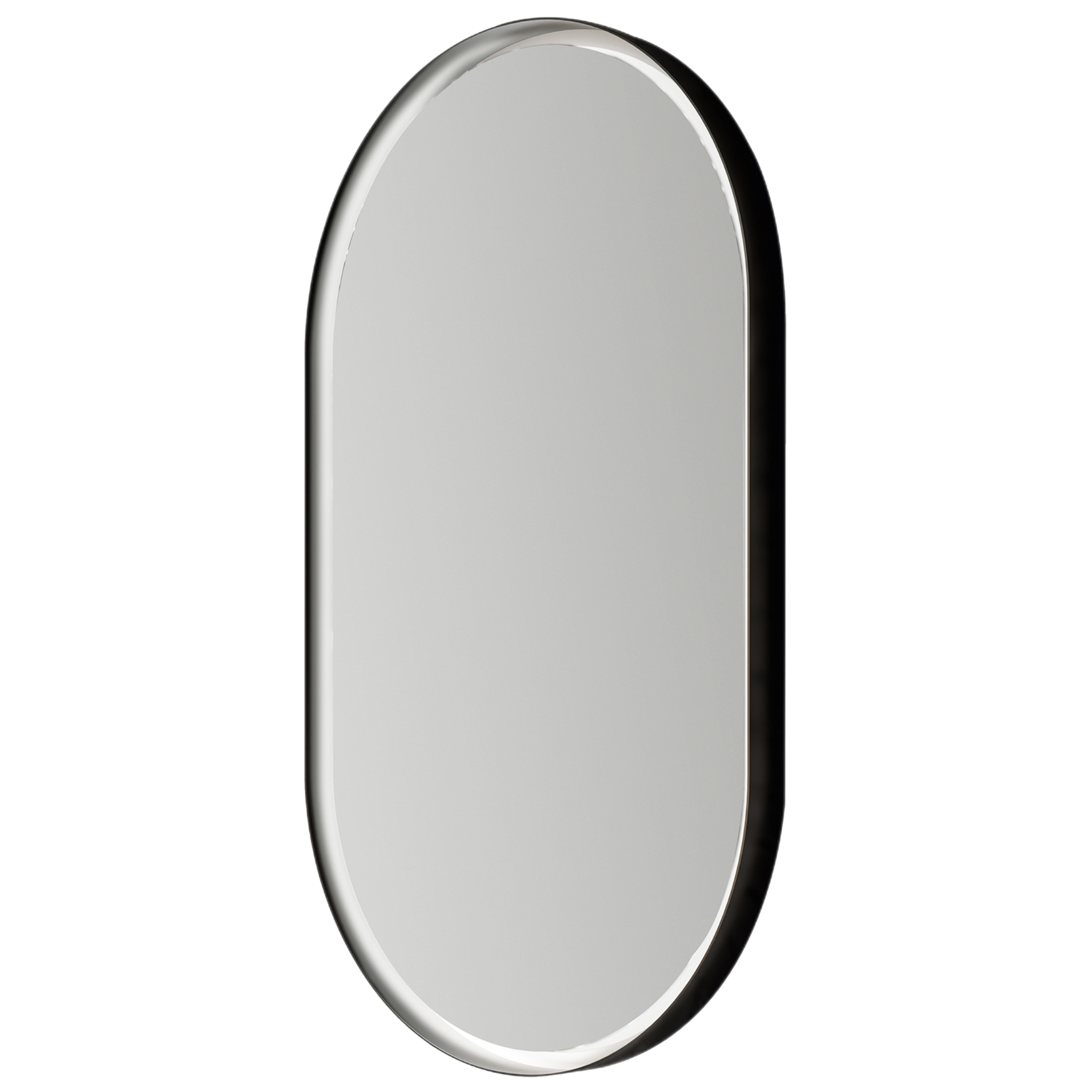 Зеркало 90х50 см с подсветкой Onsen 20-LD-V590-NE, черный матовый