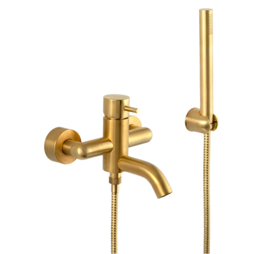 Смеситель для ванны Daniel Tokyo TK610DP, золото брашированное