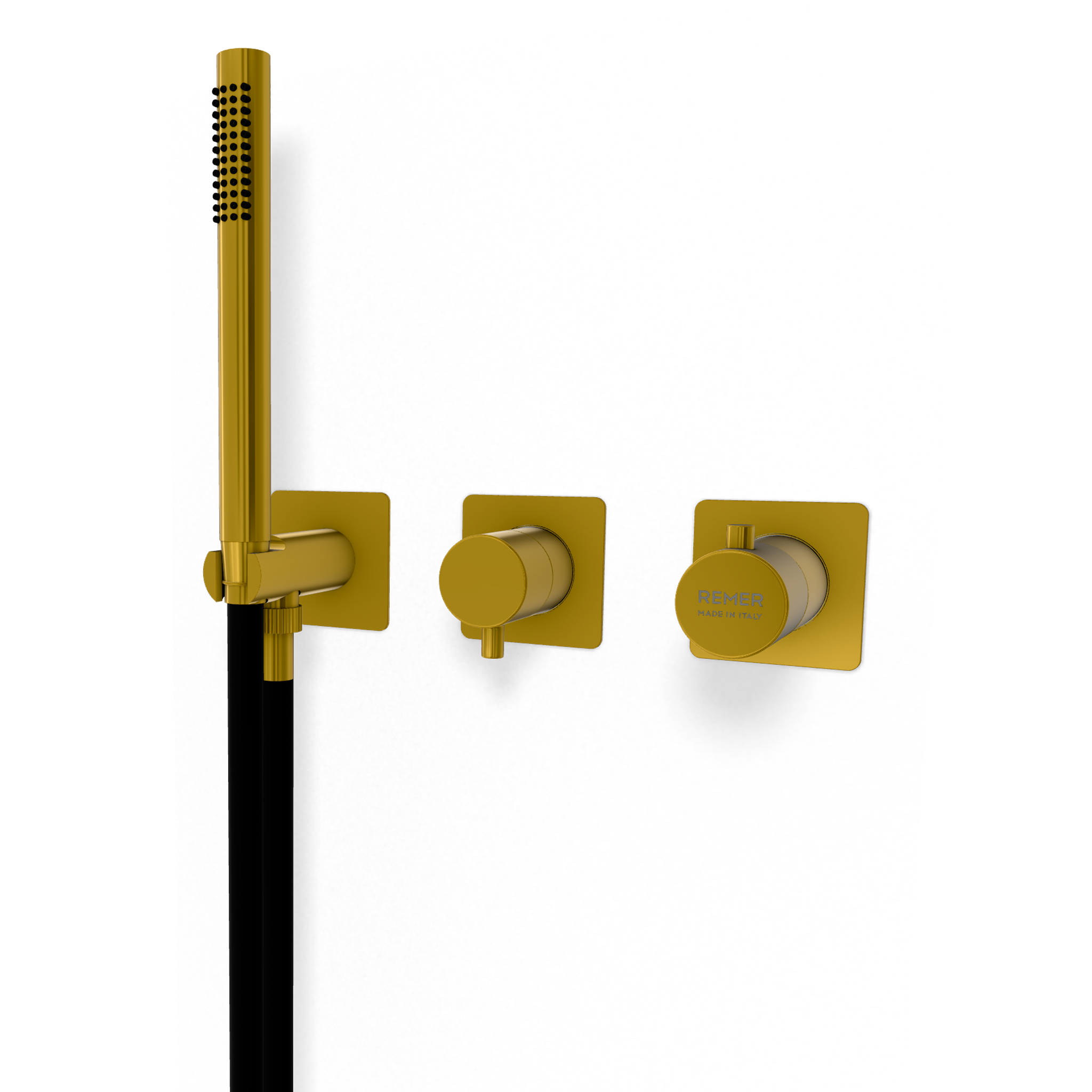 Смеситель для душа Remer X Style XT97D3QPWBGP, золото глянцевое PVD