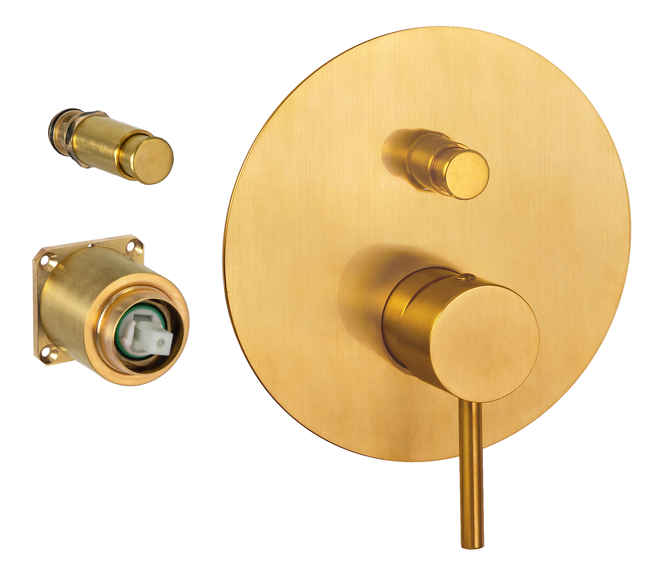 Смеситель для душа Remer X Style X09KBBG, золото брашированное