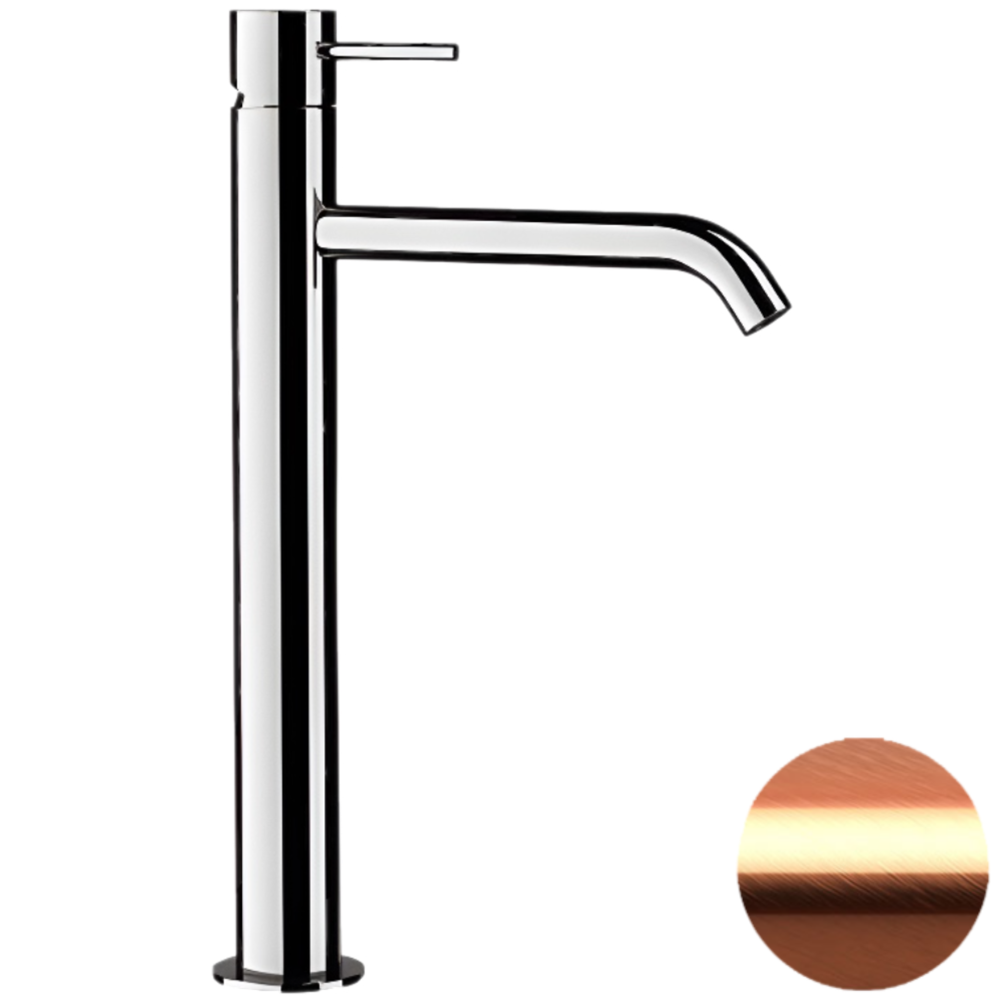 Смеситель для раковины Remer X Style X11LXLRP, медь брашированная