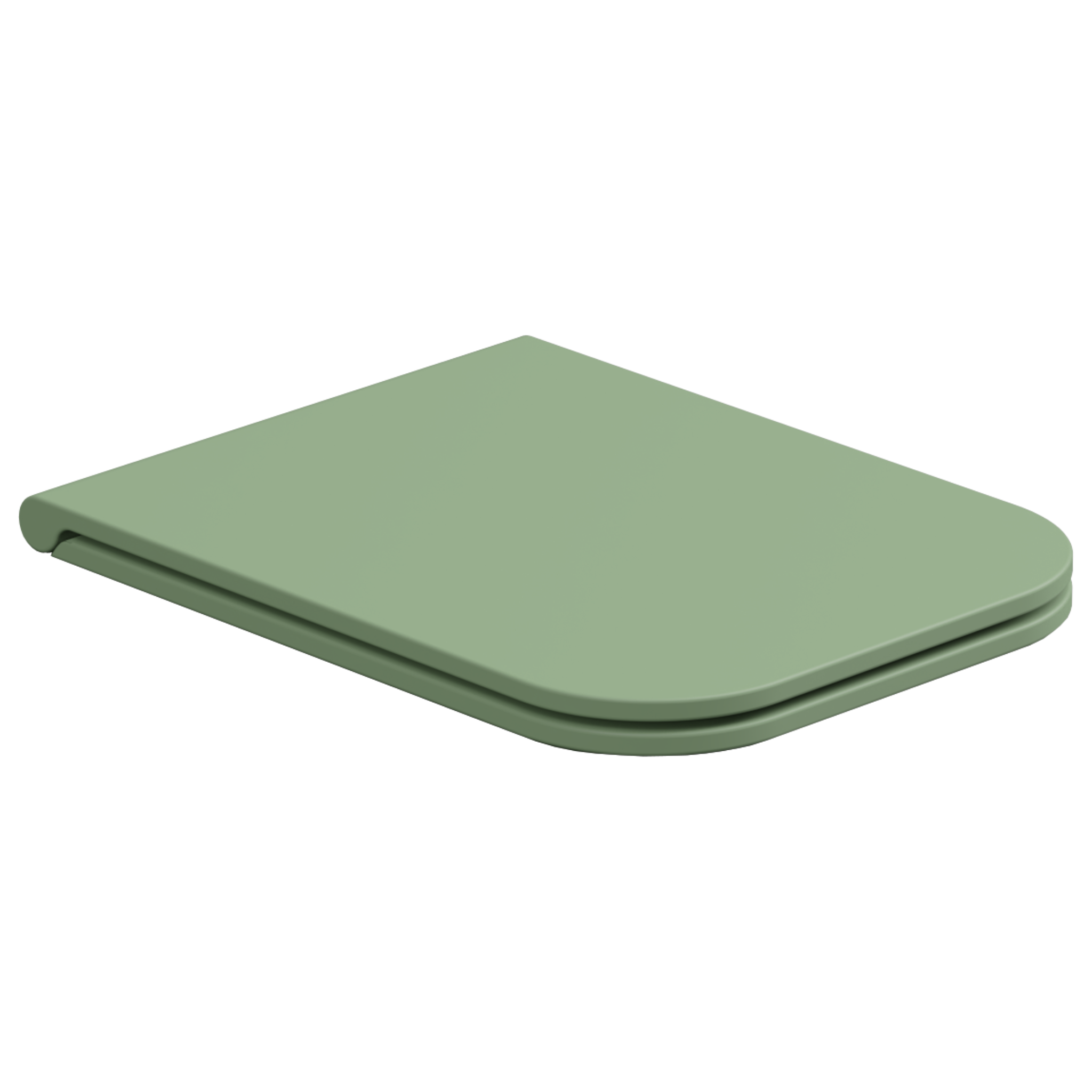 Крышка с сиденьем для подвесного унитаза с микролифтом GSG Ceramic Design Brio BRCOPRSLTICR031, Salvia Matt