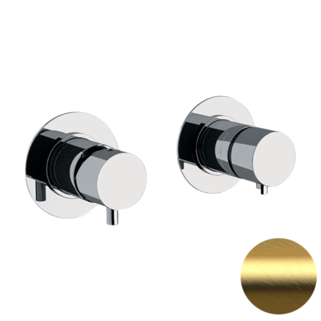 Смеситель для душа Daniel Tokyo TK625DP, золото брашированное