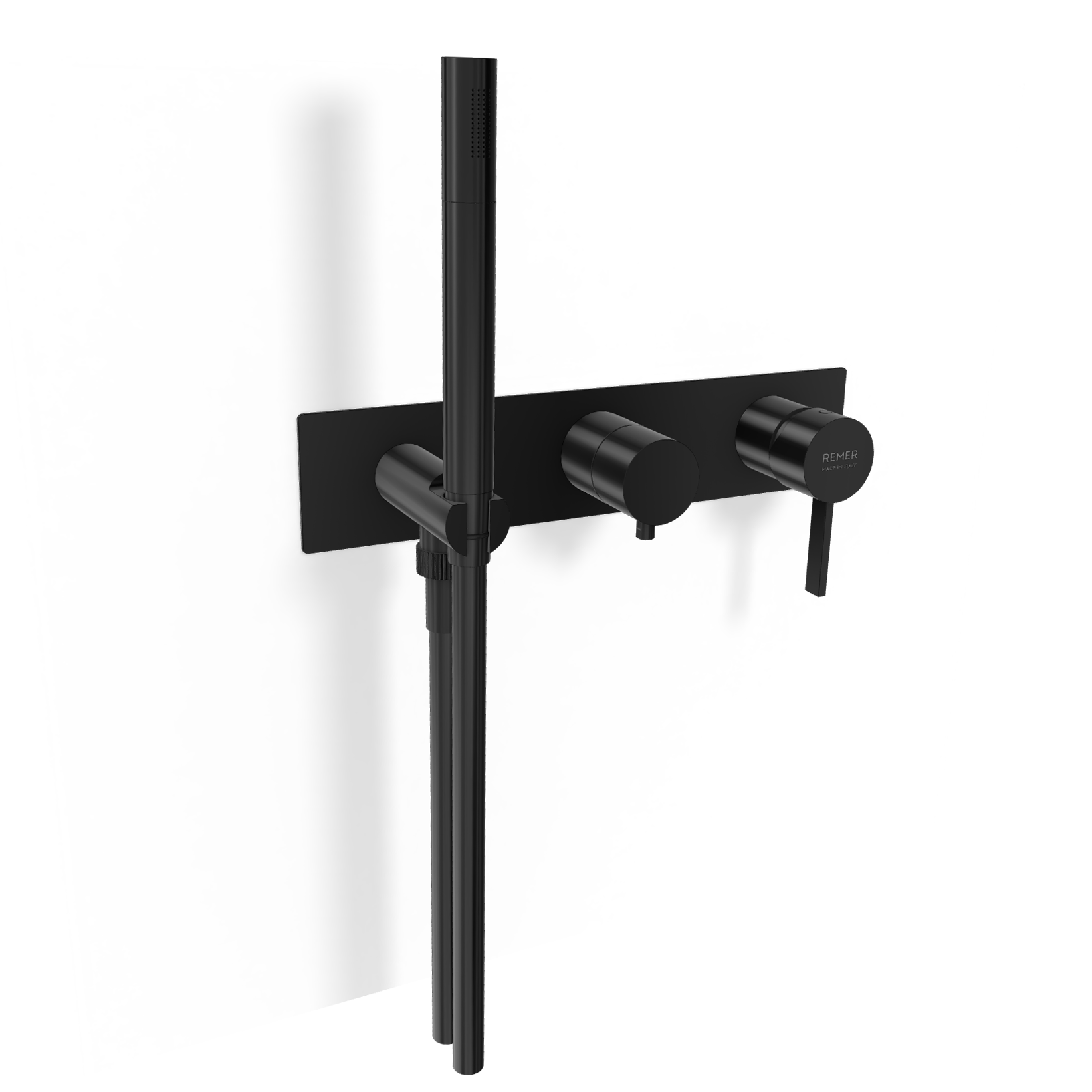 Смеситель для душа Remer Metrica MC97D3WBCFP, черный брашированный хром