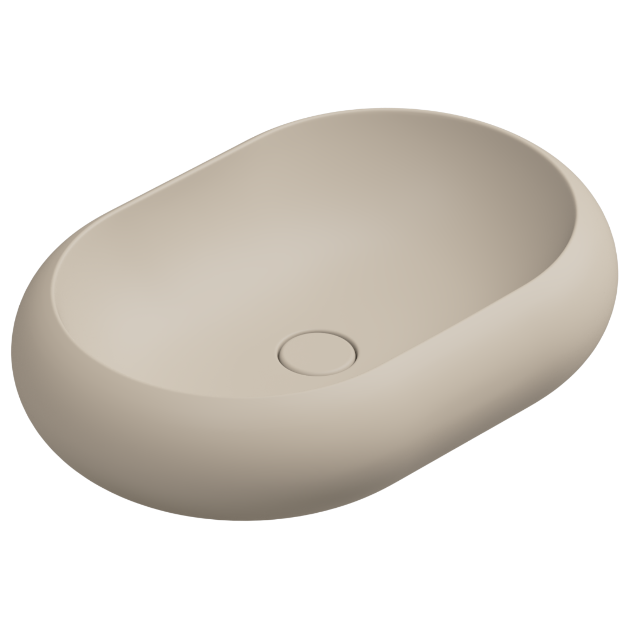 Раковина накладная 60x42 см GSG Ceramic Design Petra PELAV60034, Sabbia Matt