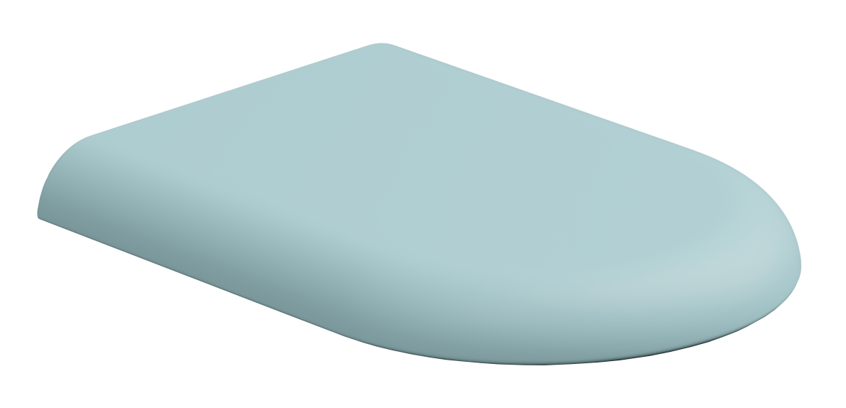 Крышка с сиденьем для подвесного унитаза с микролифтом GSG Ceramic Design Petra PECOPRTICR037, Ice Matt