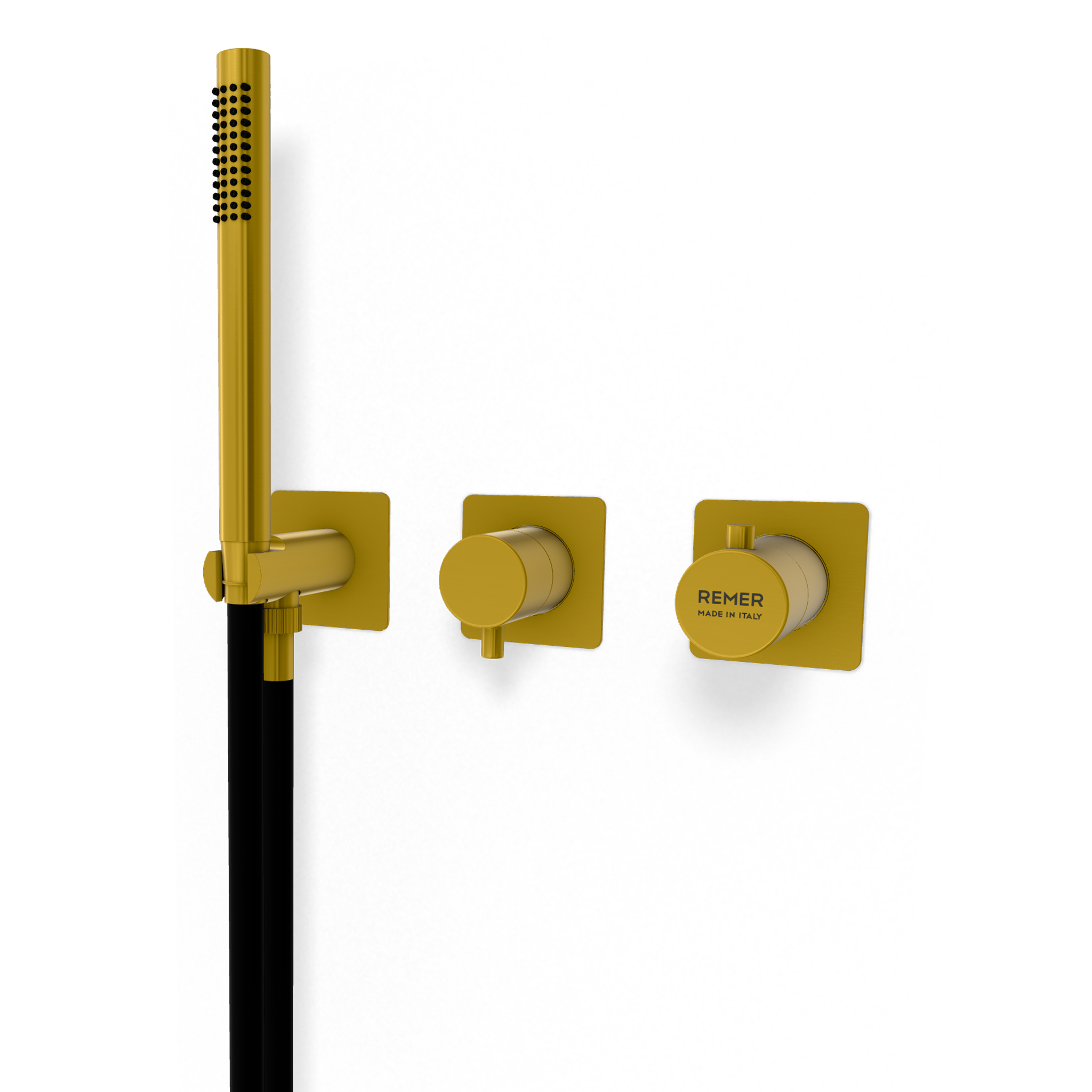 Смеситель для душа Remer X Style XT97D3QPWBHS, латунь брашированная PVD