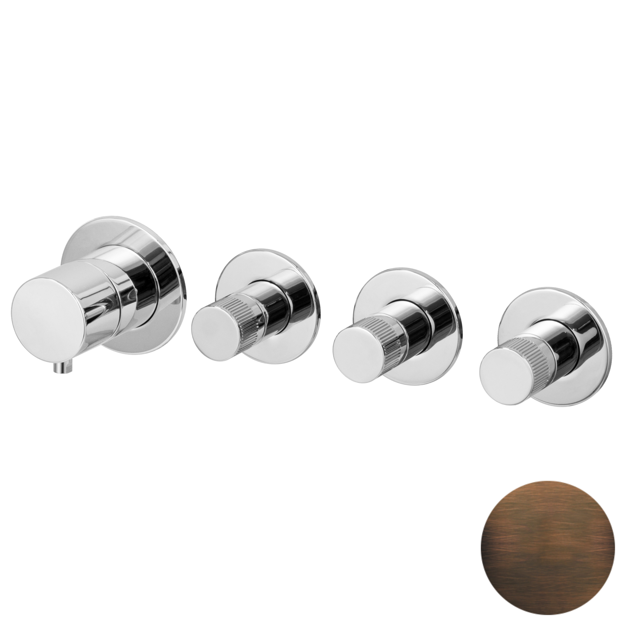 Смеситель для душа Remer X Style N98D3PWBBR, бронза масляная