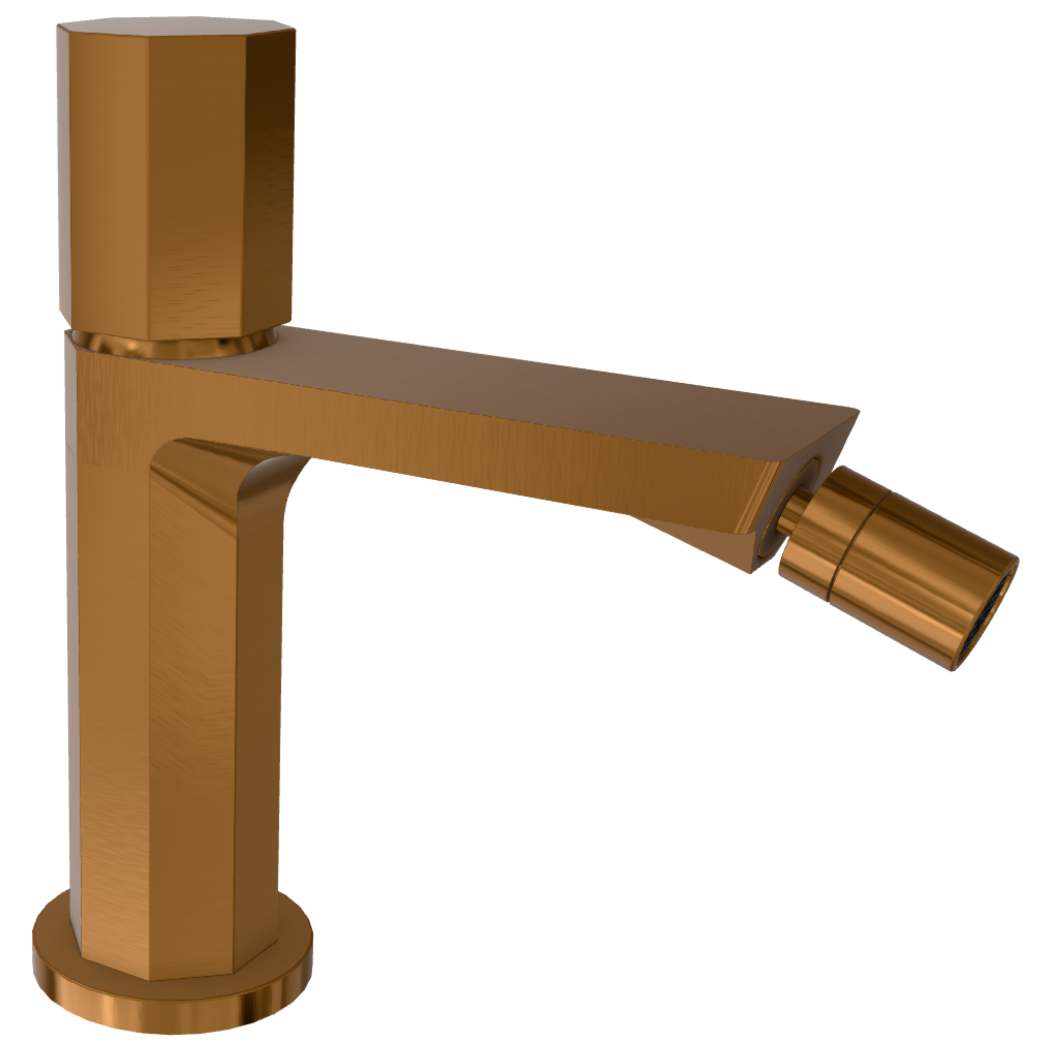 Смеситель для биде Remer Ottagono ON20CCCU, медь брашированная PVD