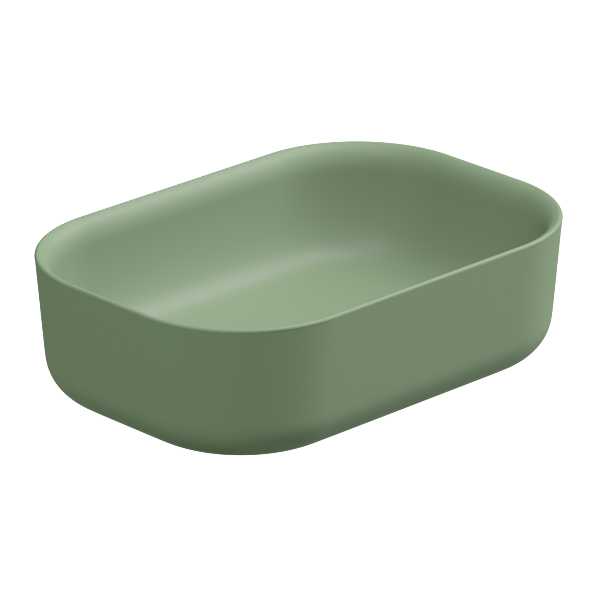 Раковина накладная 60x42 см GSG Ceramic Design Hit! HILAVRE60031, Salvia Matt