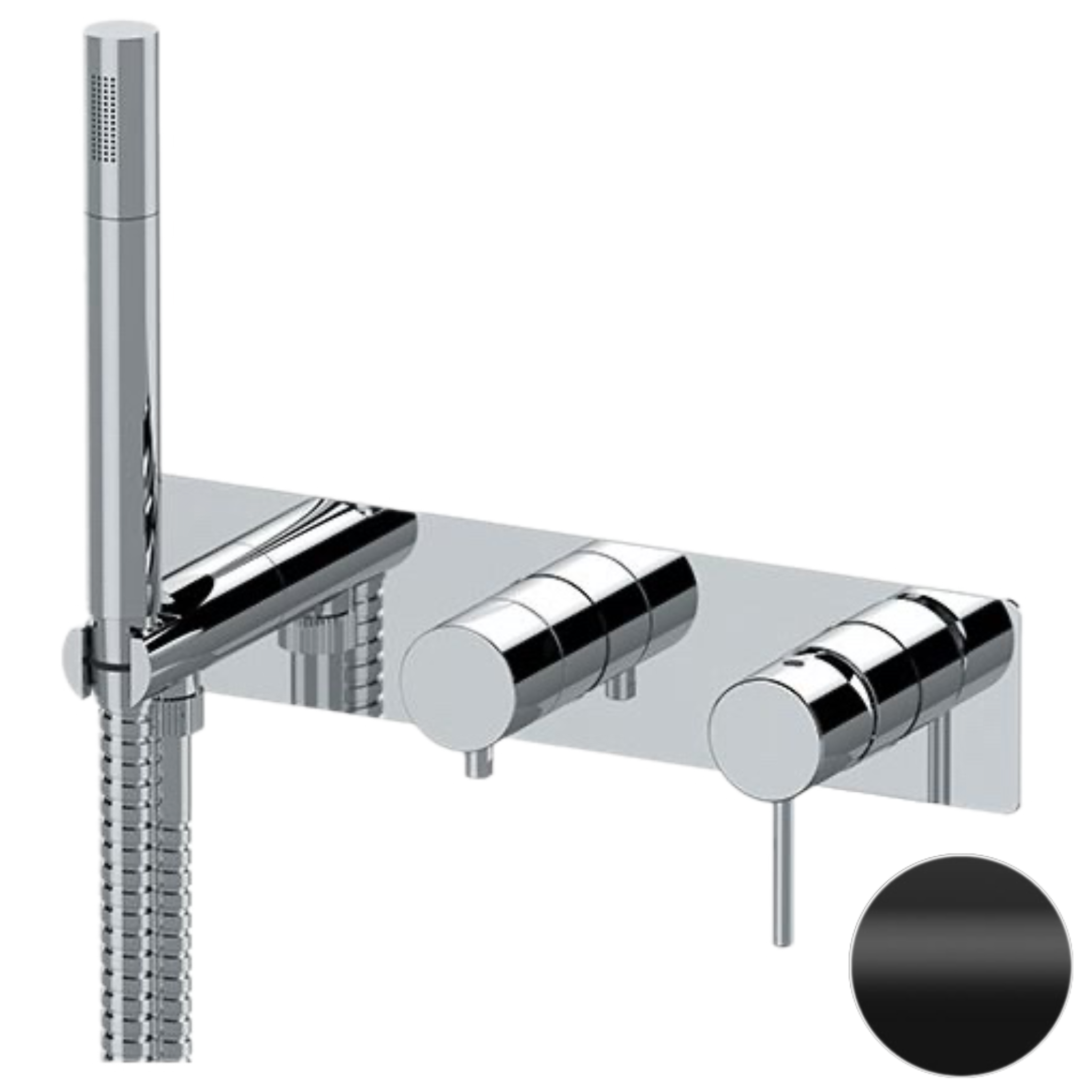 Смеситель для душа Remer X Style X97D2WBNO, черный матовый