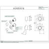 Смеситель для душа Mariani Next B14173NSPP3WB, черный матовый