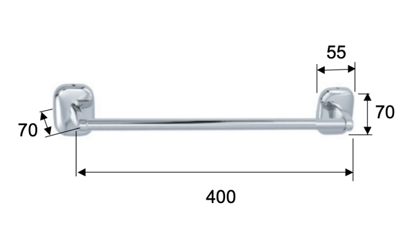 Полотенцедержатель 40 см Remer Suite SU40CR