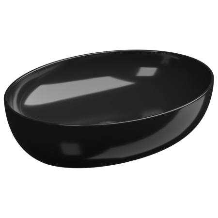 Раковина накладная 55x42 см GSG Ceramic Design Easy EALAVOV55002, черный глянцевый