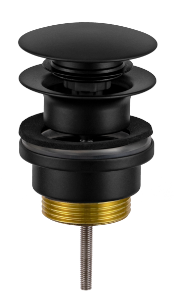 Донный клапан универсальный 1”1/4 Remer 905CCR114NO, черный матовый