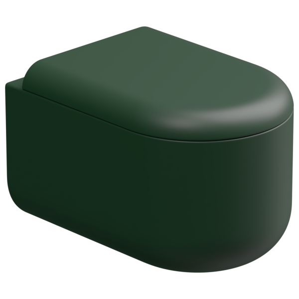 Чаша подвесного унитаза Eco Clean (торнадо) GSG Ceramic Design Petra PEWCSOEC036, Smeraldo Matt