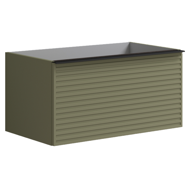  Тумба для раковины с 2 ящиками 80см Onsen Pixel 68-BP-082-S1-M57,зелёный 