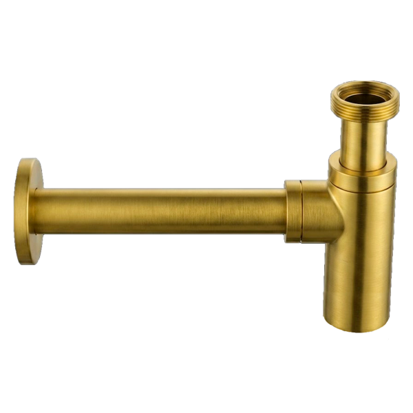 Сифон 1”1/4  Remer 958LHS, латунь брашированная PVD