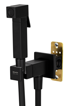 Гигиенический душ со смесителем Remer Absolute Q64NO, чёрный матовый