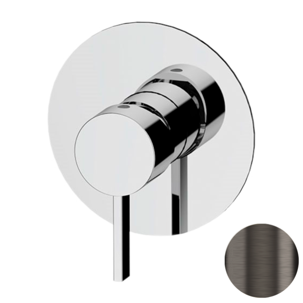 Смеситель для душа Remer Metrica MC30LGM, оружейная сталь PVD