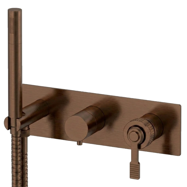 Смеситель для душа Remer Atelier AL97D3WBCU, медь брашированная PVD