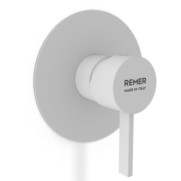 Смеситель для душа Remer Metrica MC30LBO, белый матовый
