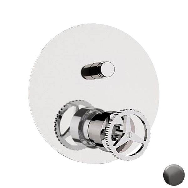 Смеситель для душа Remer Chrono CH09KBCFP, черный брашированный хром