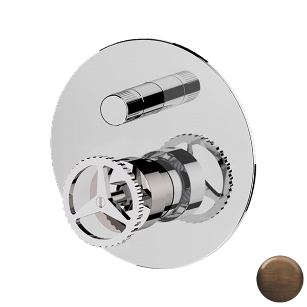 Смеситель для душа Remer Chrono CH09HLBR, бронза масляная