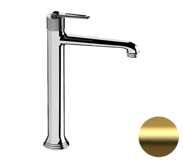 Смеситель для раковины Daniel Brooklyn BY607BDP, золото брашированное