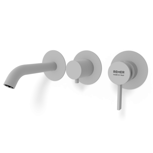 Смеситель для ванны Remer Metrica MC54D2PWBBO, белый матовый