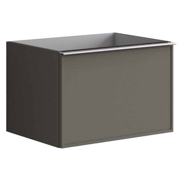 Шкаф подвесной с 2 ящиками 60 см Onsen Pixel 68-CS-062-F2-M23, серый