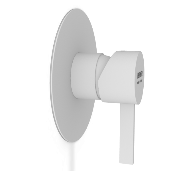 Смеситель для душа Remer Metrica MC30LBO, белый матовый