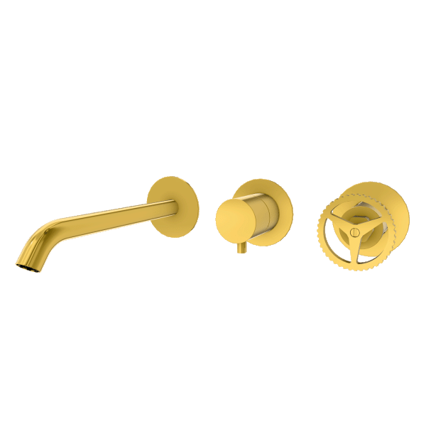 Смеситель для ванны Remer Chrono CH54D2PWBDO, золото глянцевое