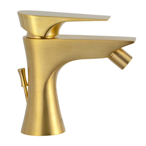 Смеситель для биде Daniel Diva DV604DP, золото брашированное